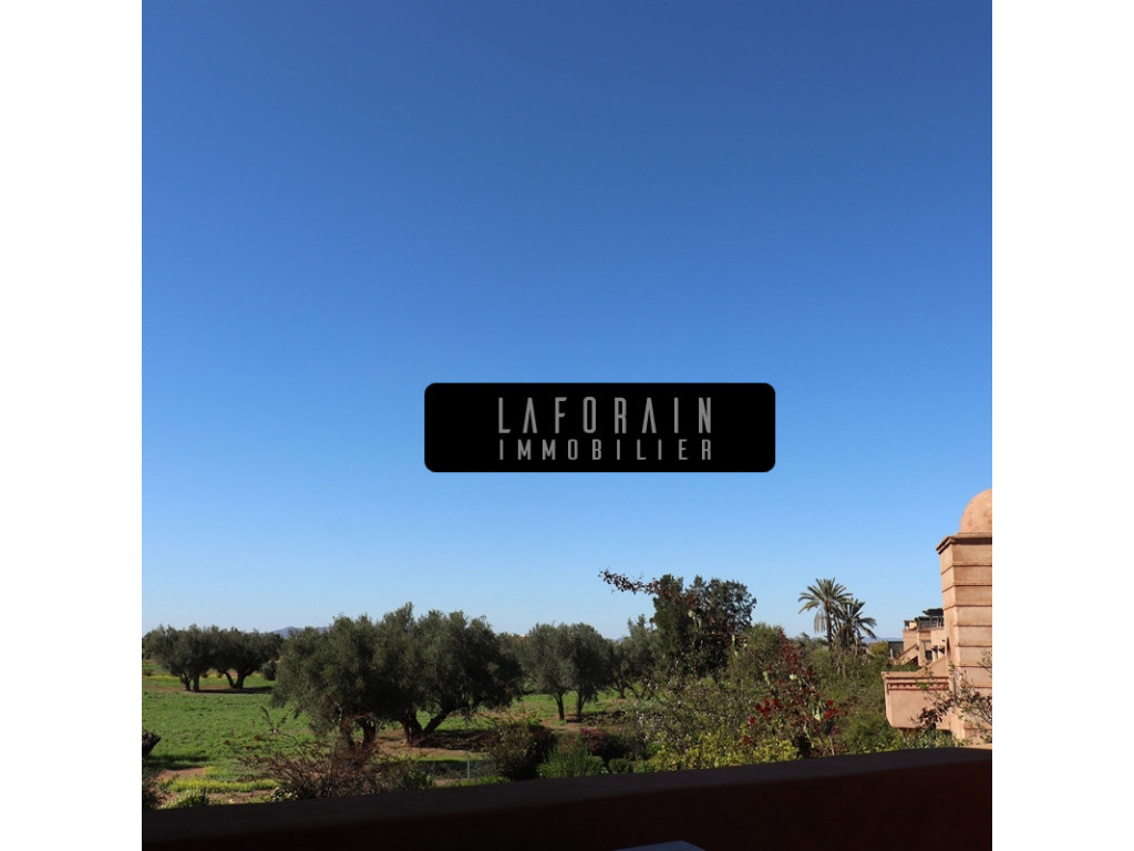 Vue du Rooftop de la maison à vendre à Marrakech Palmeraie