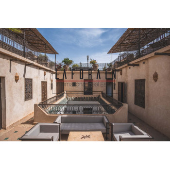 Riad classé maison d'hôtes à vendre Médina de Marrakech, 17 chambres