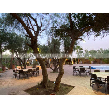 Immobilier Marrakech : Le restaurant terrasse